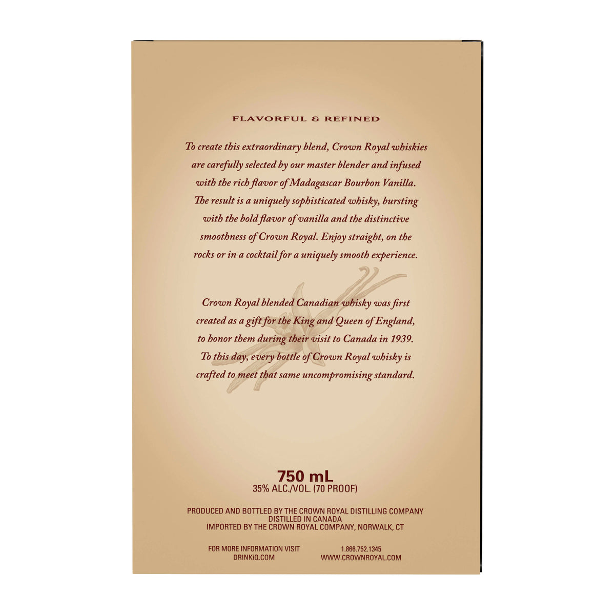 Vanilla Flavored Whisky 750 ml Z28376