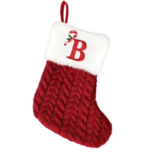 8 Inches Mini Embroidered Plush Knitted Christmas Stocking G97808