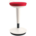Red Perch Stool with White Base S2811