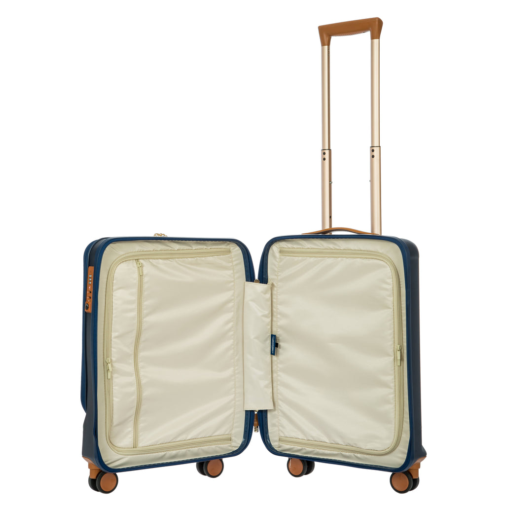 Matte Blue 21x22 Carry-On Spinner with Pocket O20555