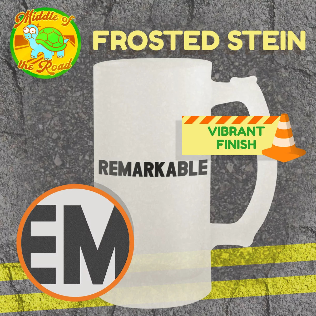 16oz Frosted Beer Stein E572