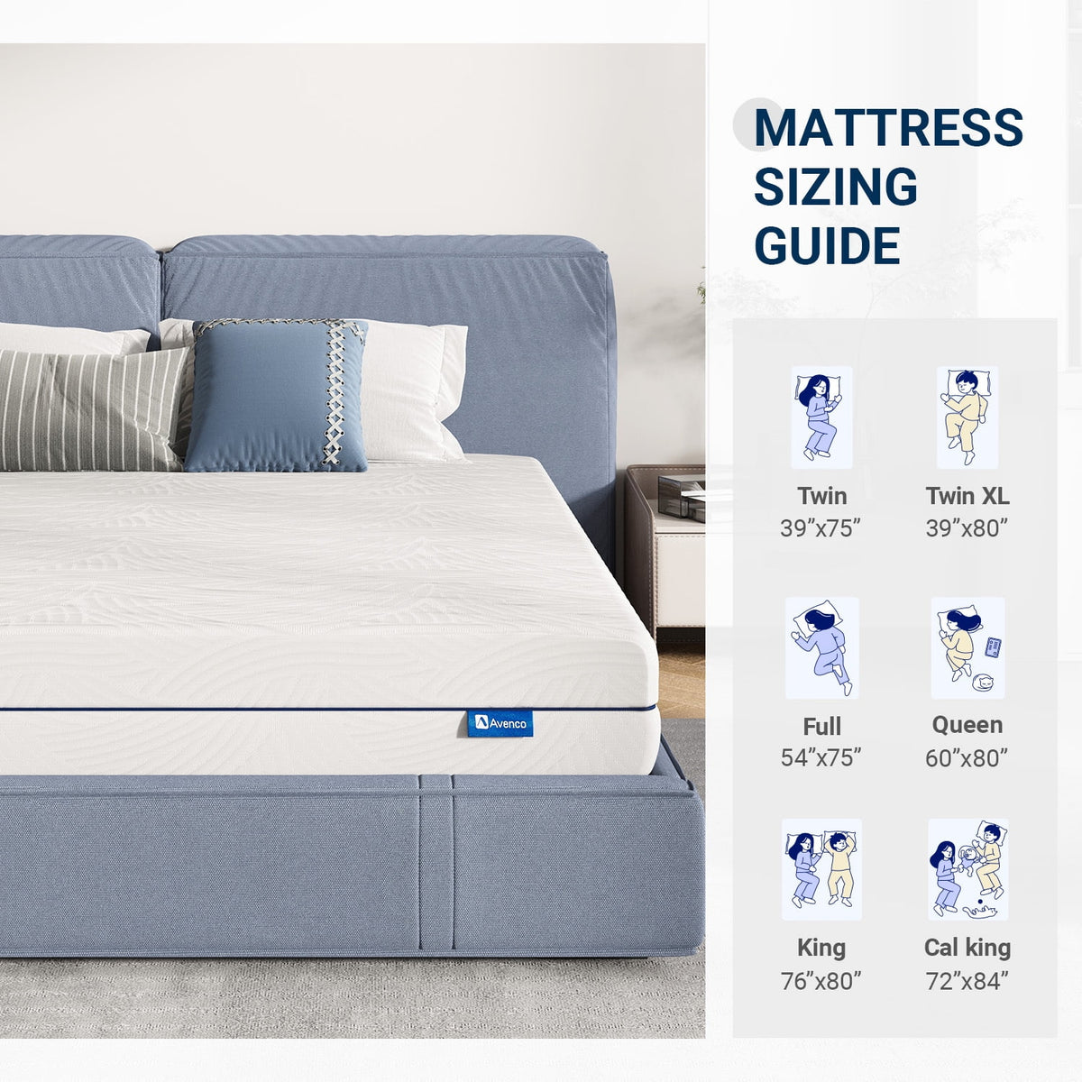 8 inch Gel Memory Foam Twin Size Mattress J7368