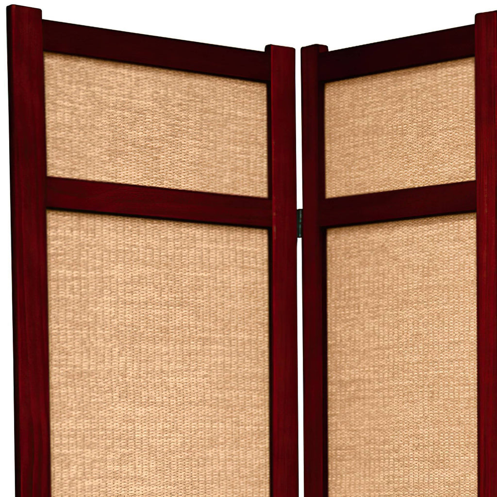 4 Panel Jute Shoji Screen V9390