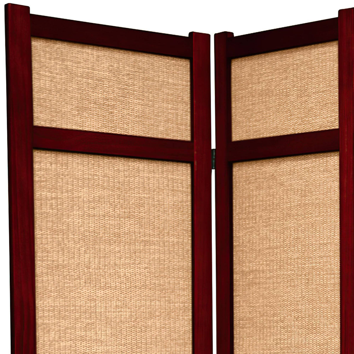 4 Panel Jute Shoji Screen V9390