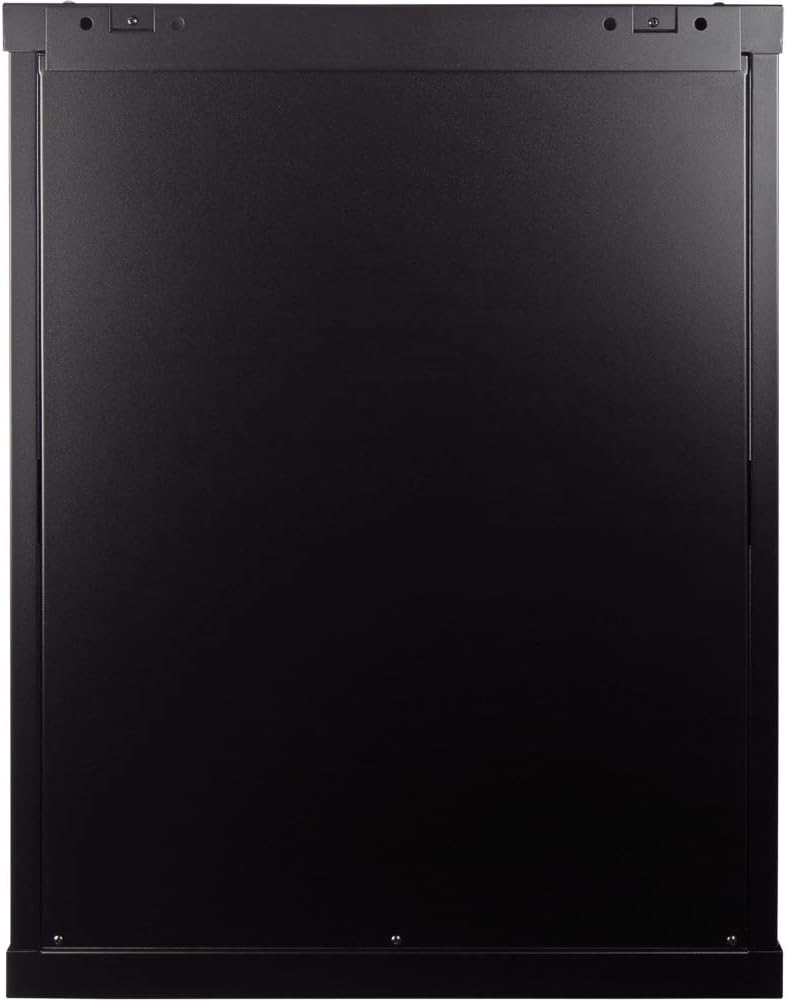15U Wallmount Cabinet Enclosure 19-Inch Server Network Rack with Locking Perforated Door Black H685