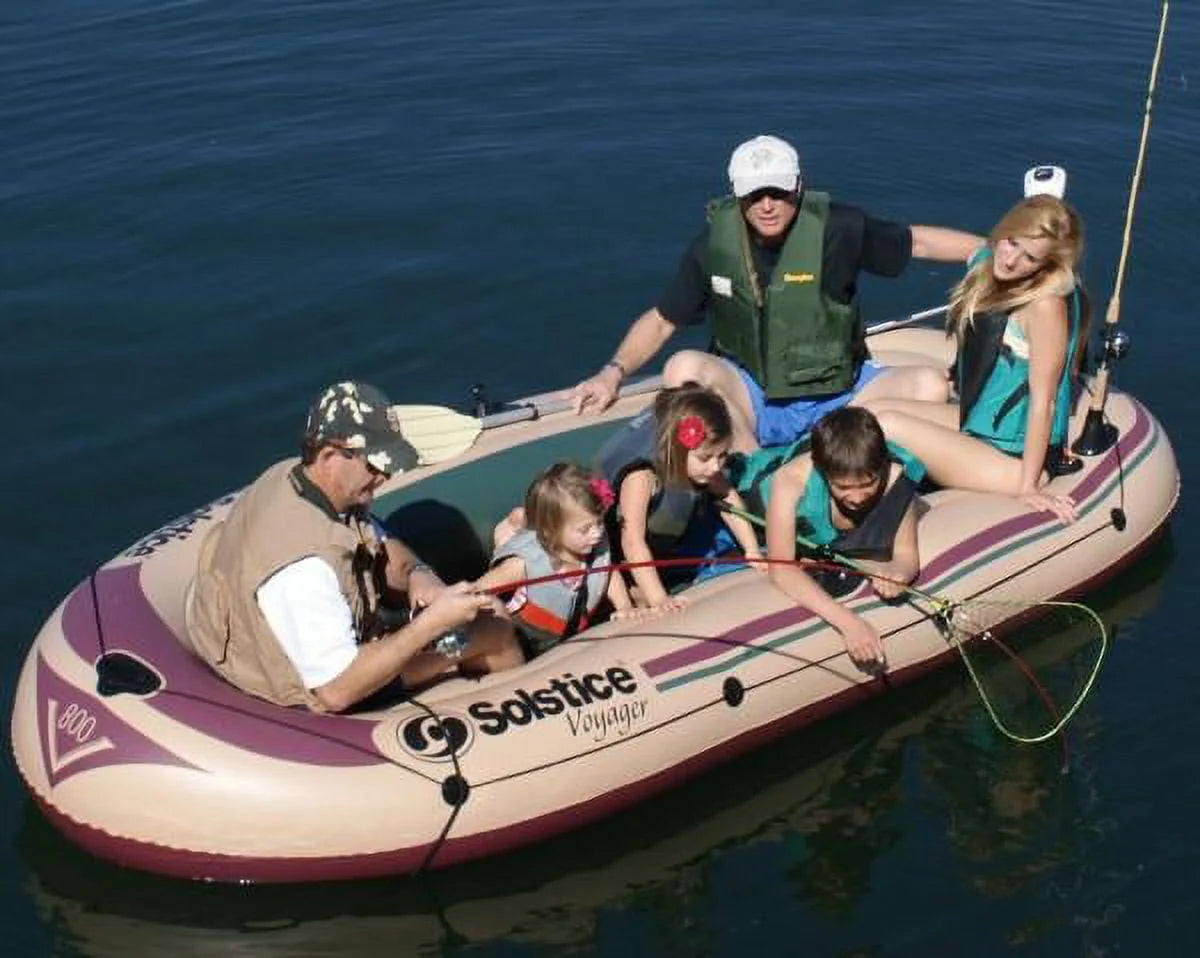 6-Person Inflatable Fishing Boat with Rod Holder Q64277