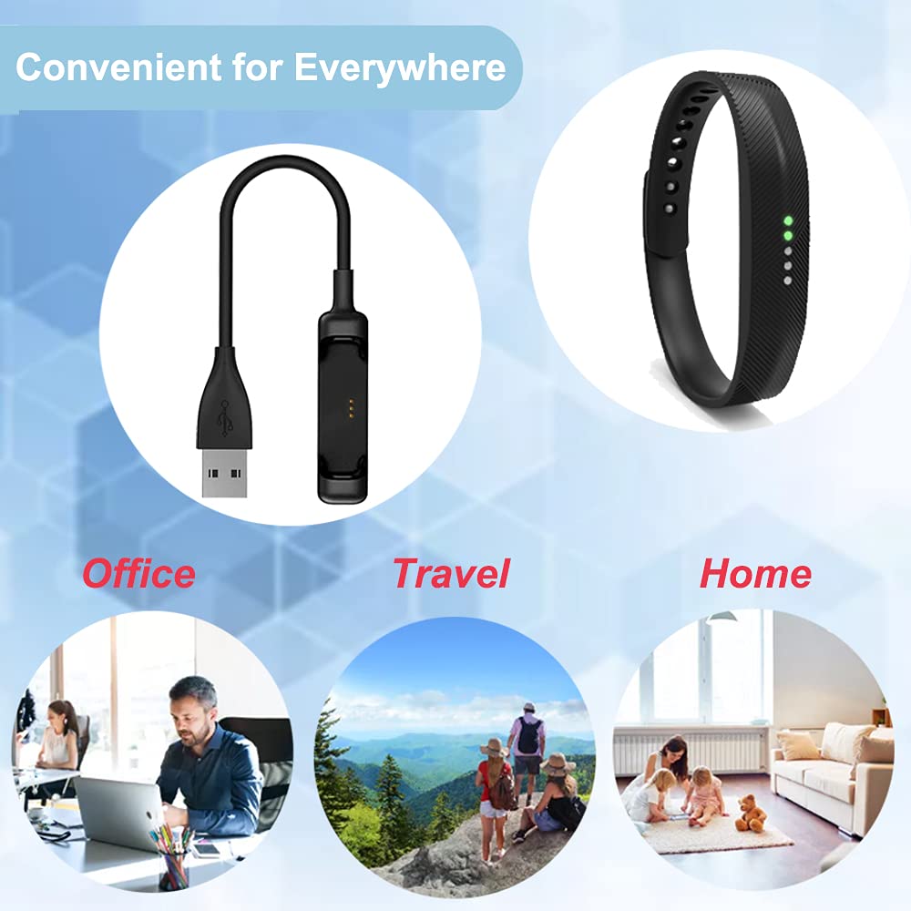 Replacement USB Charging Cable for Fitbit Flex 2 (Black) G603