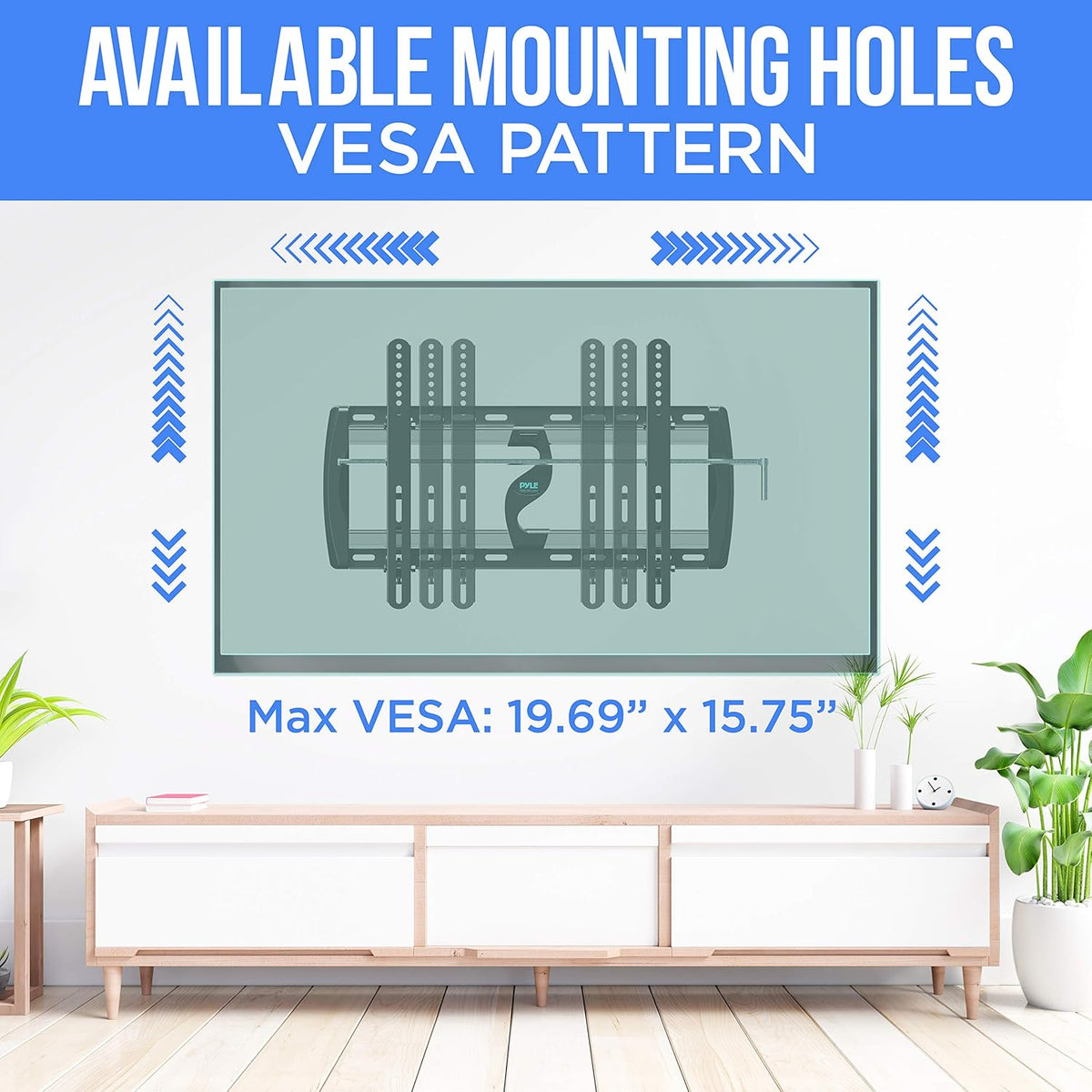 Tilting Wall Mount TV Bracket for 26-52" LED/LOLED & Plasma TV, VESA Mounting, 110 lbs Weight Capacity, Pack of 2 A30143