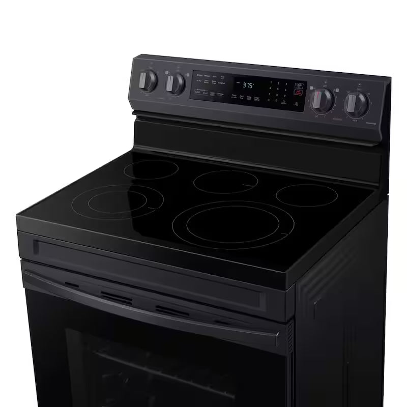 6.3 cu. ft. Wi-Fi Convection Electric Range with AirFry in Black Stainless Steel B58271