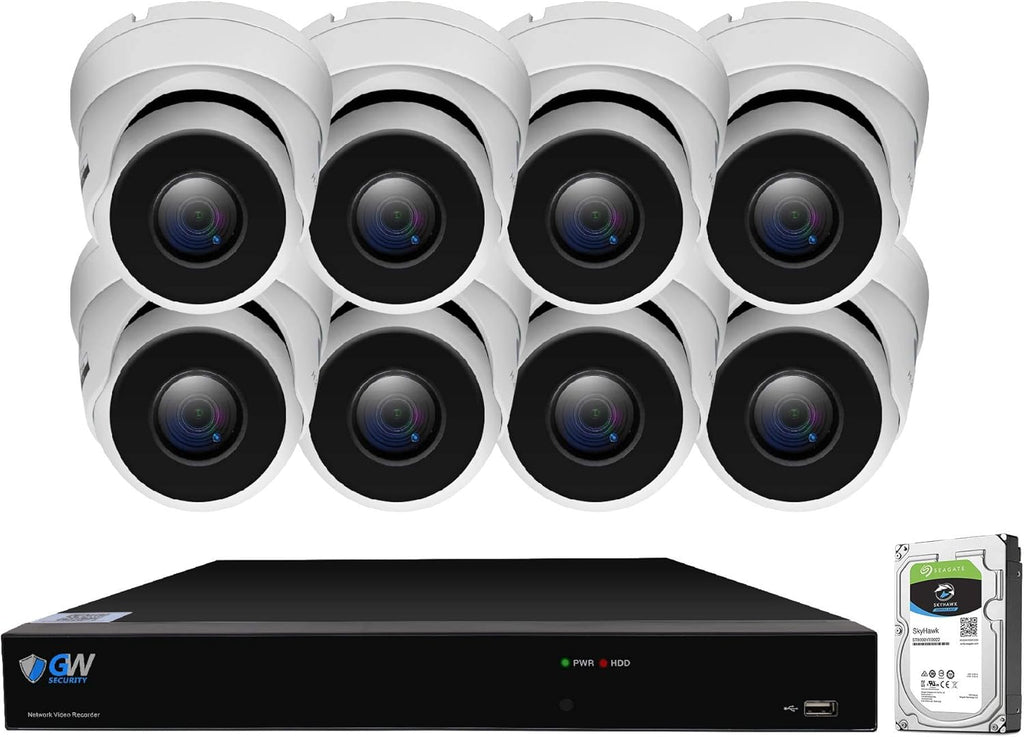 8 Channel 4K PoE NVR Security Camera System with 8 x 4K IP Dome Camera K991