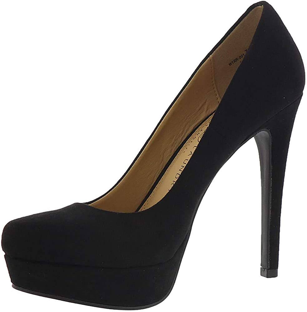 Black MicroSuede Pump T83522