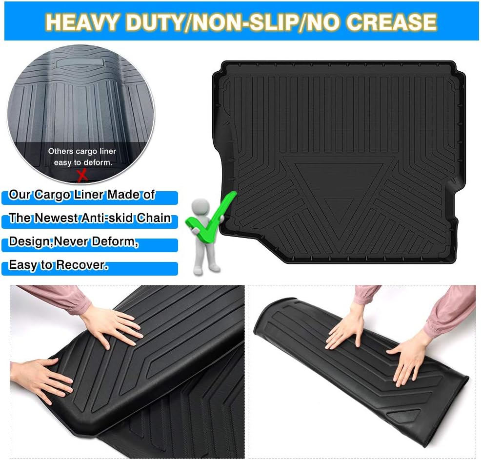 All Weather Trunk Floor Mat for Jeep Wrangler JL Unlimited 4-Door D769