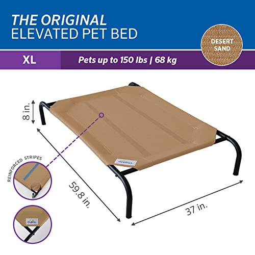 Elevated Dog Bed with Cooling Fabric, Grey, Small M6344