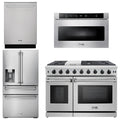 48 Propane Gas Range, Dishwasher, Refrigerator with Water and Ice Dispenser, Microwave R65037
