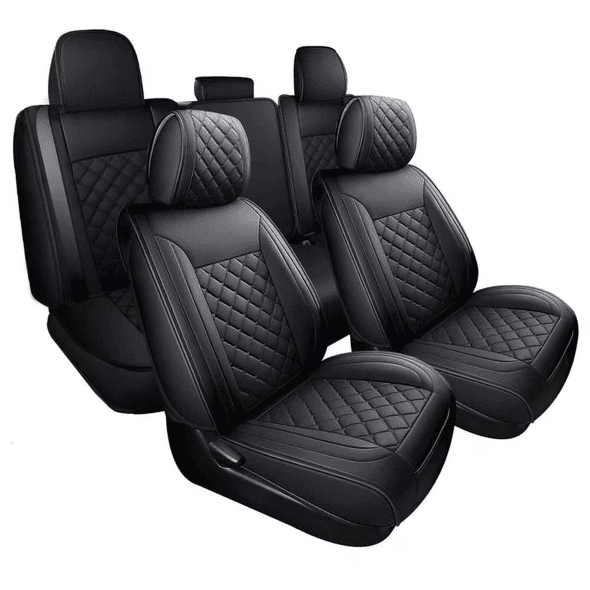 Waterproof Leather Car Seat Covers Full Set for Toyota Tacoma Crew Cab V817