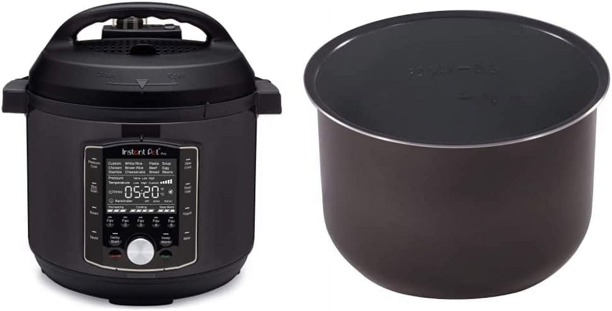 10-in-1 Slow Cooker, Rice/Grain Cooker, 8 Quart Ceramic Non Stick Inner Cooking Pot O966166