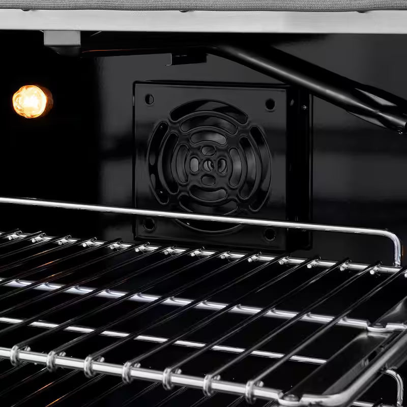 36 in. 6-Burner Freestanding Gas Range and Convection Oven in Stainless Steel and Polished Gold D543