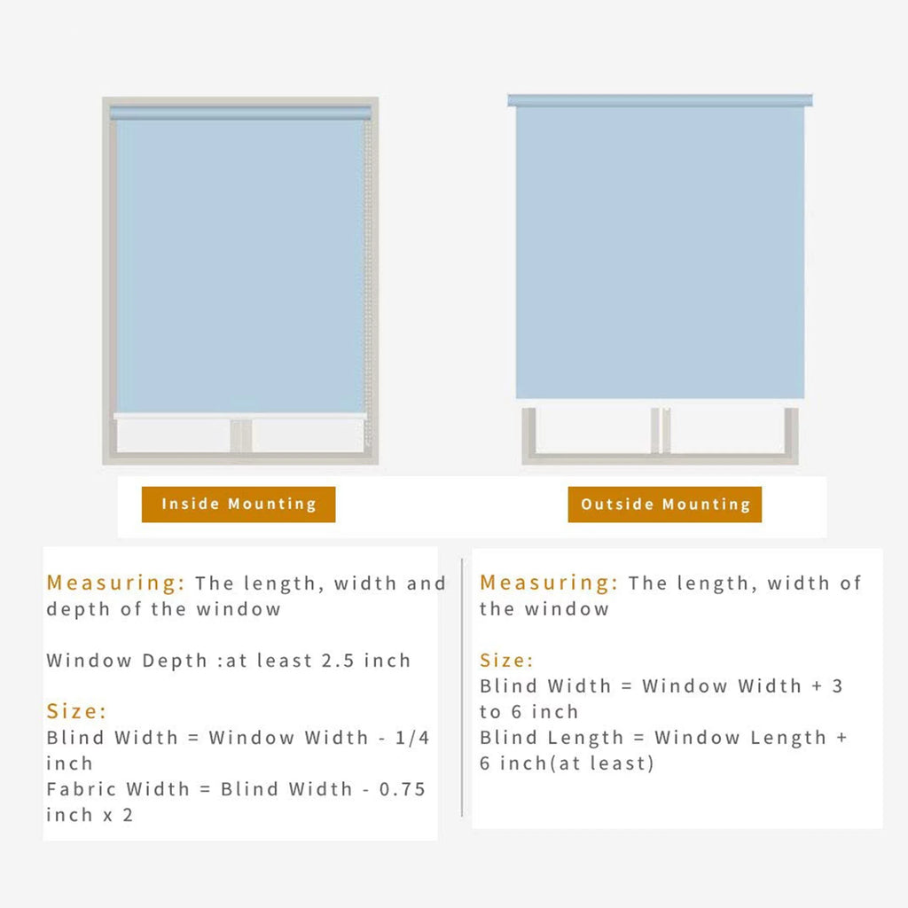 100% Blackout Waterproof Fabric Window Roller Shades Y378670