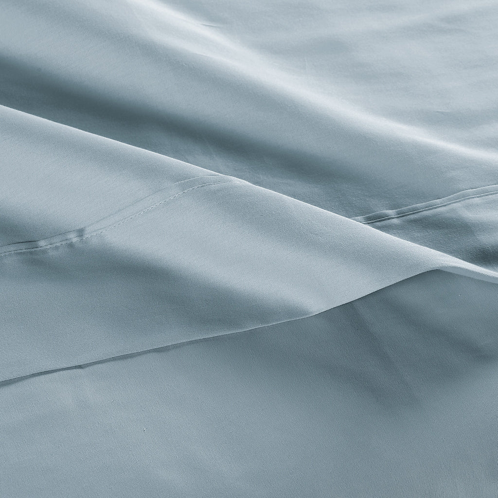 Cotton Sheet Set Queen Blue/Gray Q953
