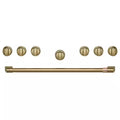 Range and Rangetop Handle and Knob Kit in Brushed Brass C869