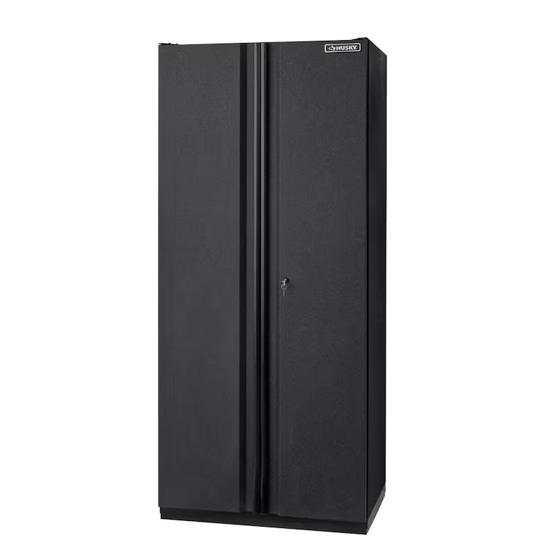 7-Piece Heavy Duty Welded Steel Garage Storage System in Black D949337