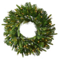 42 Cashmere Wreath with 100 Warm White LED Lights E527