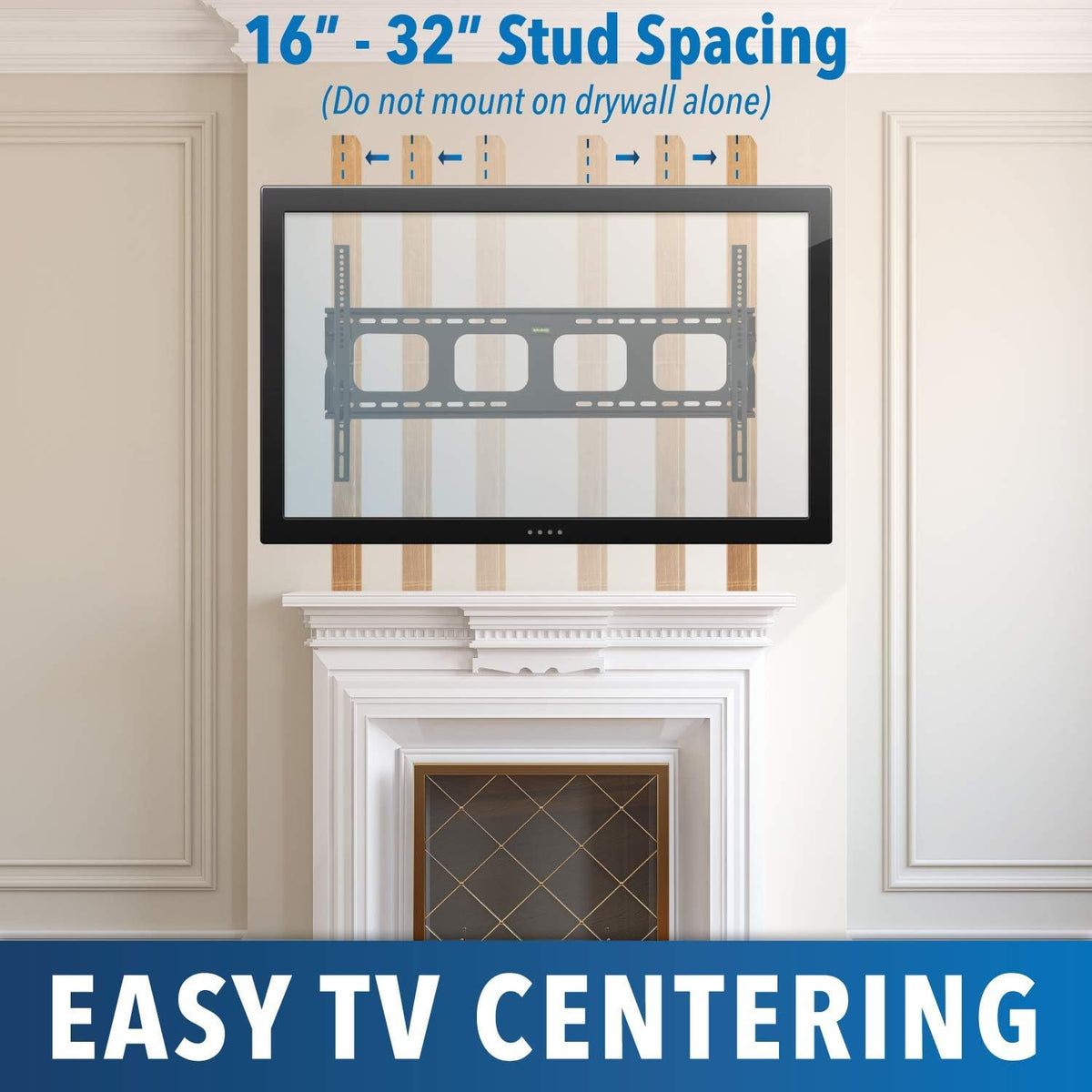 Large Tilting TV Wall Mount Bracket, 220 Pound Capacity, VESA Compatible, Pack of 2 Y718