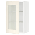 Wall Cabinet with Glass Door, White 18x15x30 V163024