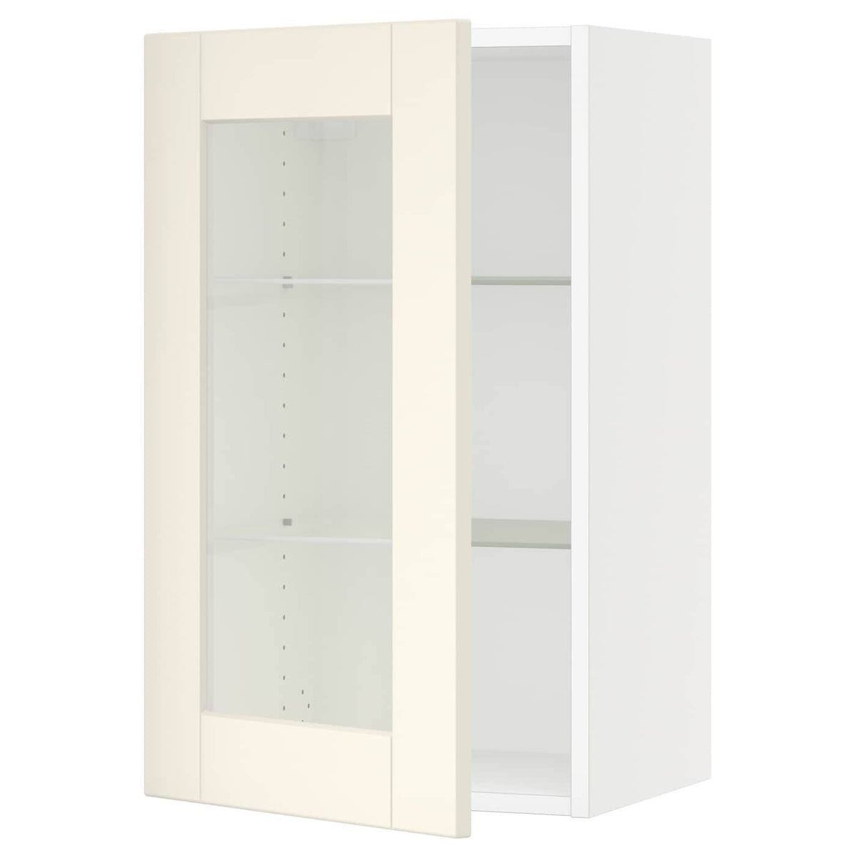 Wall Cabinet with Glass Door, White 18x15x30 V163024