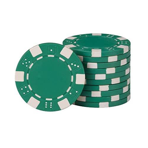500 Striped Dice Claytec Poker Chip Set with Aluminum Case B188881