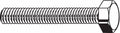 M7-1.00 Steel Hex Head Cap Screw Class 8.8 45mmL Zinc Plated 100 Pk D259374
