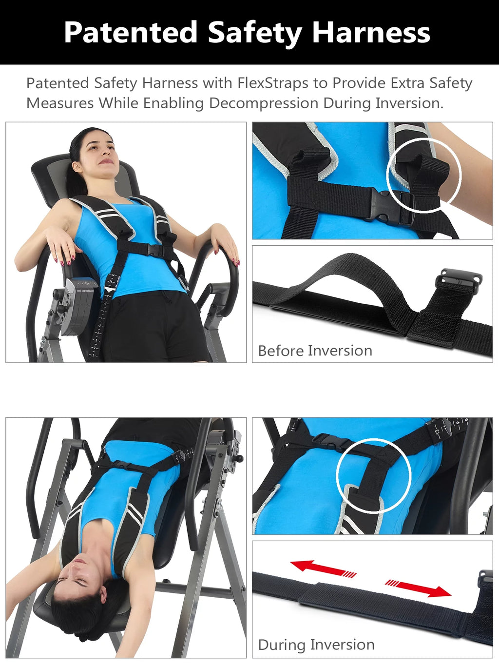 Inversion Table with Ankle Relief H5219
