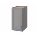 18x22 Wide Wood Floor Standing Bathroom Linen - Dove Gray B28512