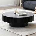 Black MDF Round Coffee Table M43614