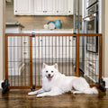 Freestanding Pet Gate, Brown/Black H2659