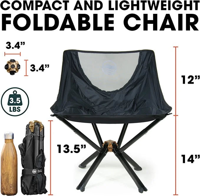 Portable Collapsible Camping Chair Supports 300 Lbs J929970