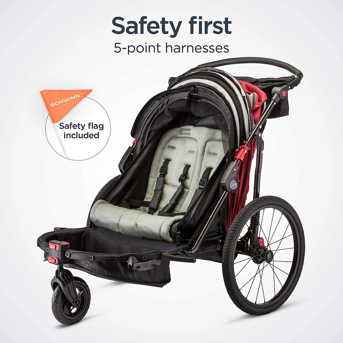 Red Black Child Bicycle Trailer U44492