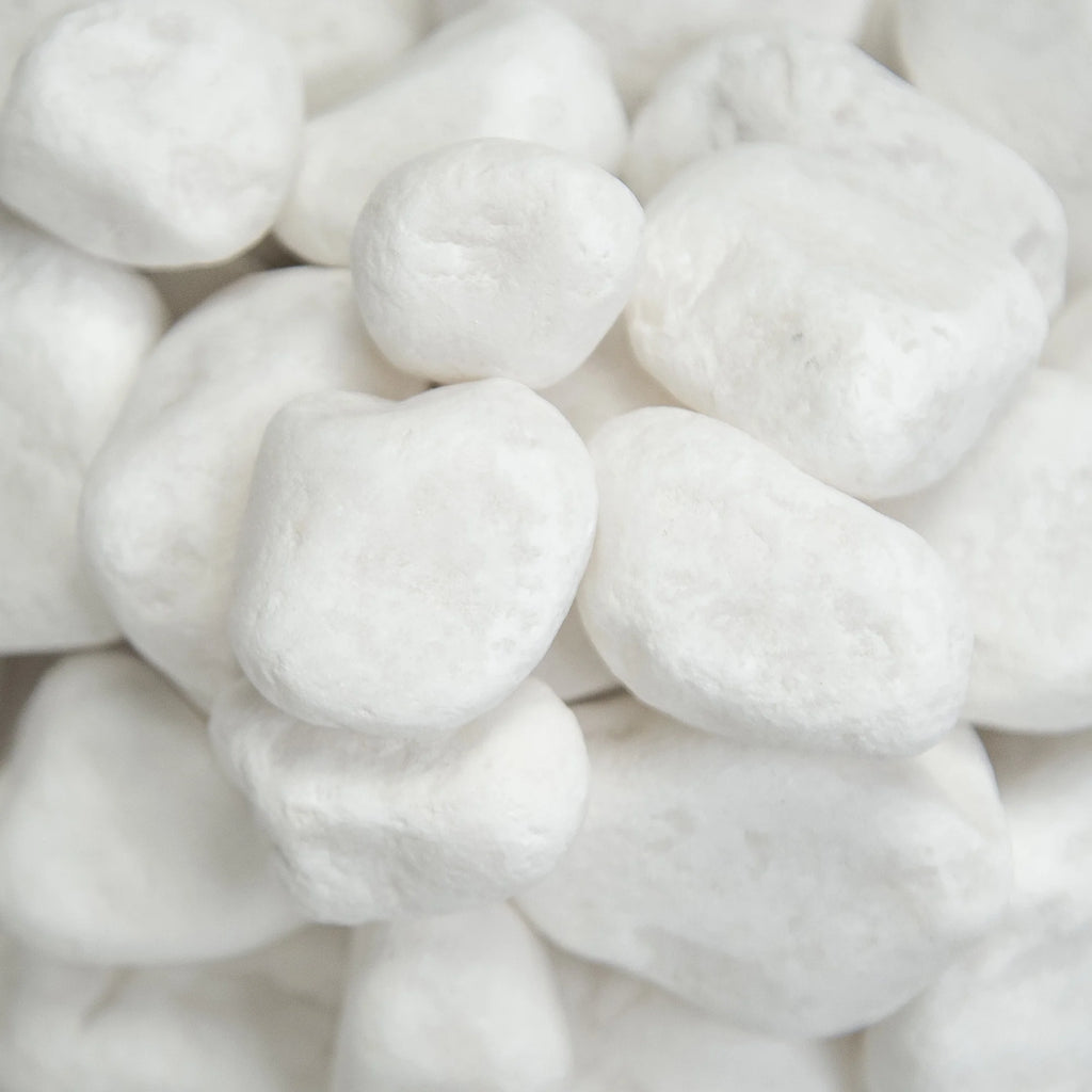 White Marble Bagged Pebbles N836005
