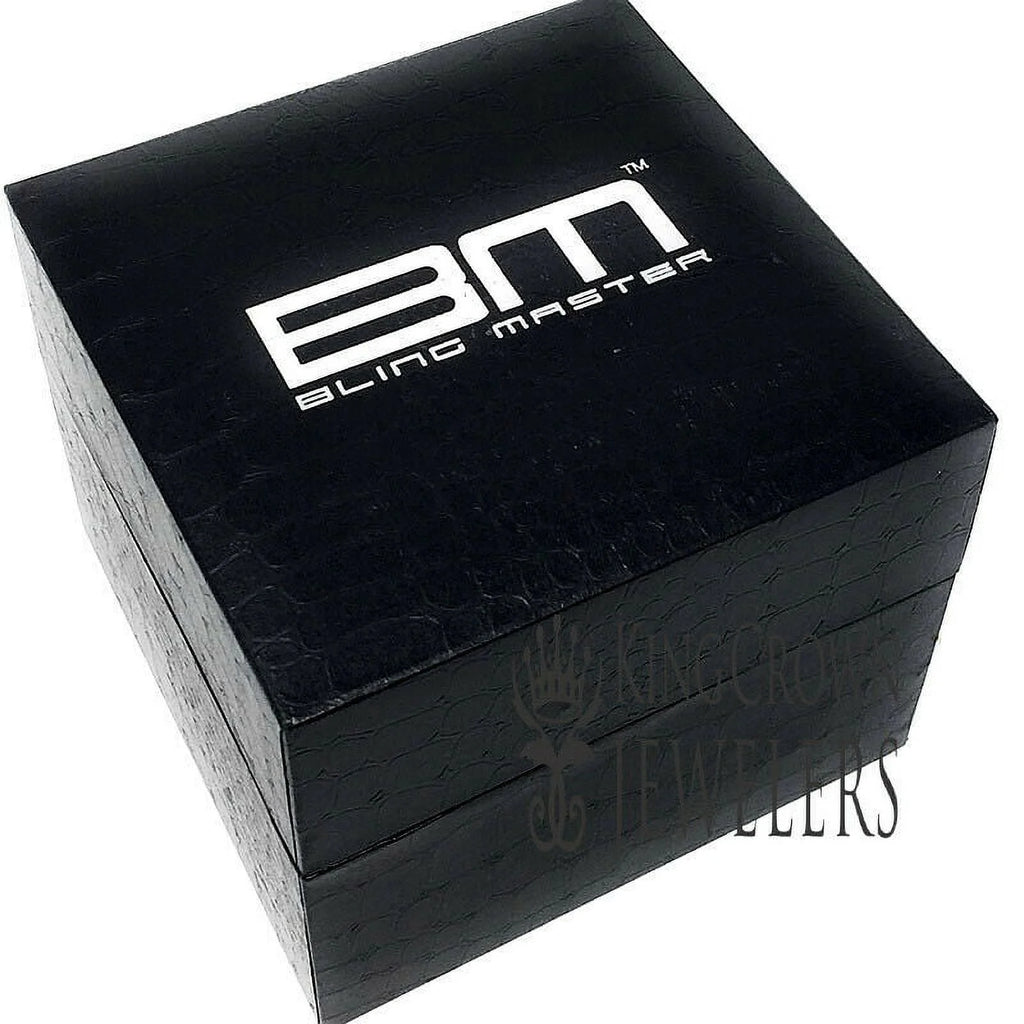 White Gold Tone Iced Out Watch L214