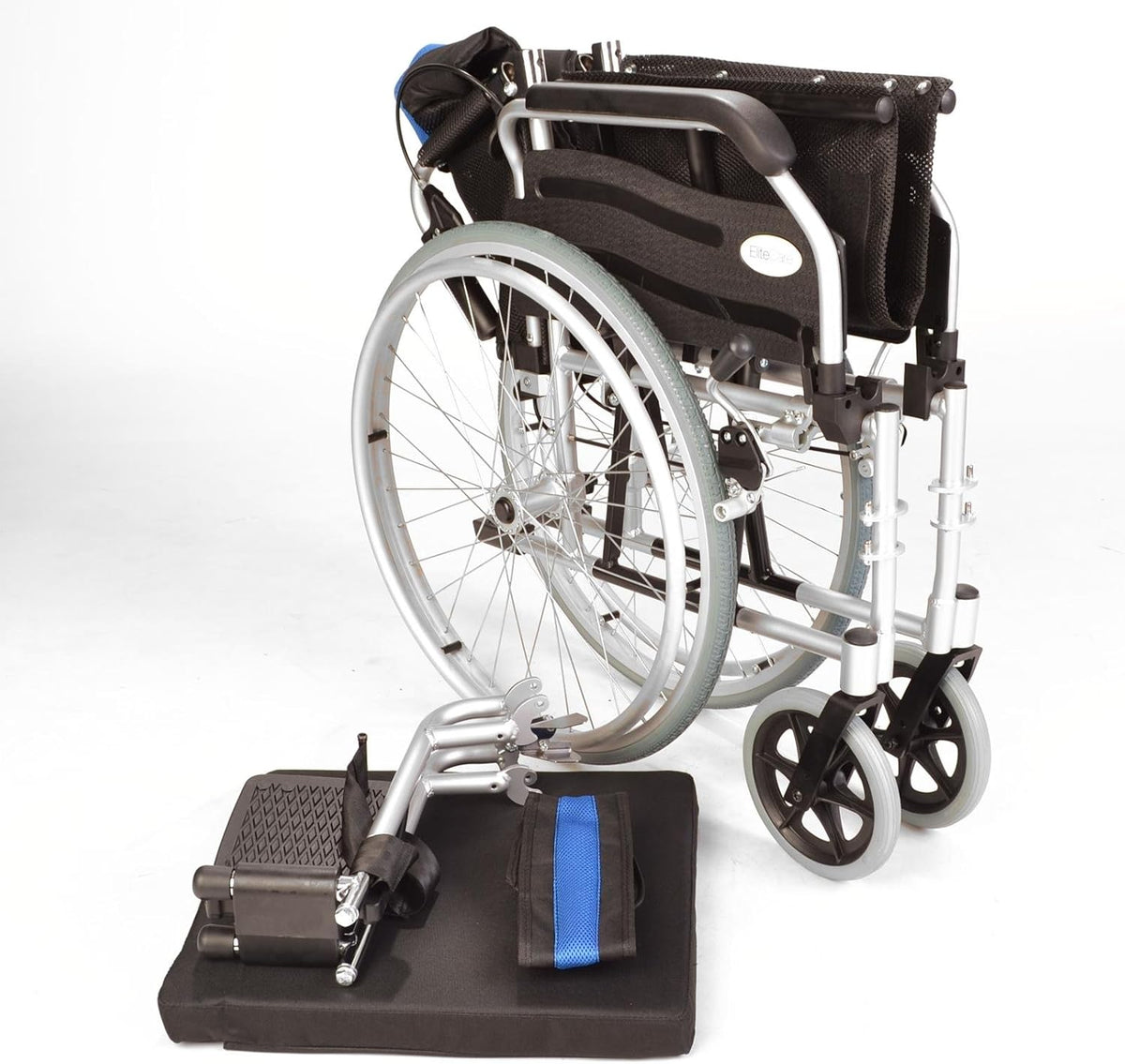 Lightweight Aluminium Folding Self Propel Wheelchair With 20-Inch Extra Wide Seat H878