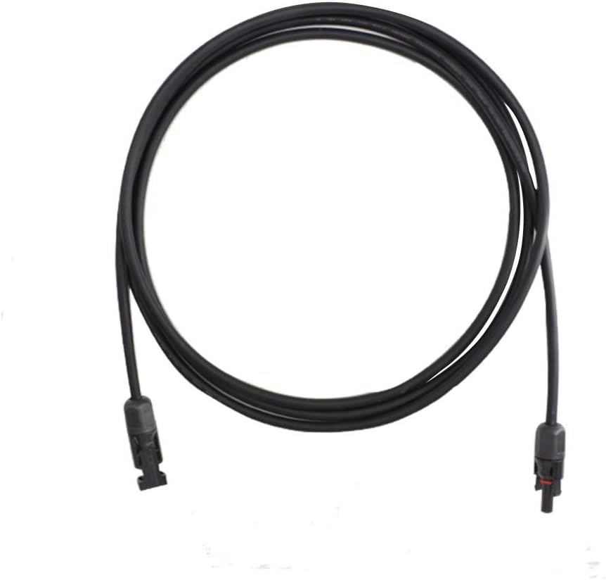20 Feet 10AWG Solar Extension Cable Wire with Female and Male Connector, 10 Gauge (6mm²) Adaptor Kit Tool (20FT Red + 20FT Black) P34616