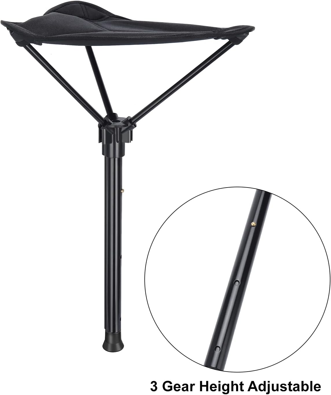 Foldable Telescopic Camping Stool, Pack of 2 H562