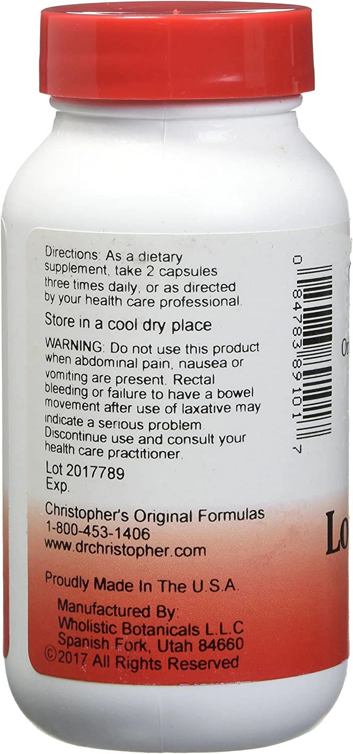 100 VCaps Lower Bowel Formula P4023