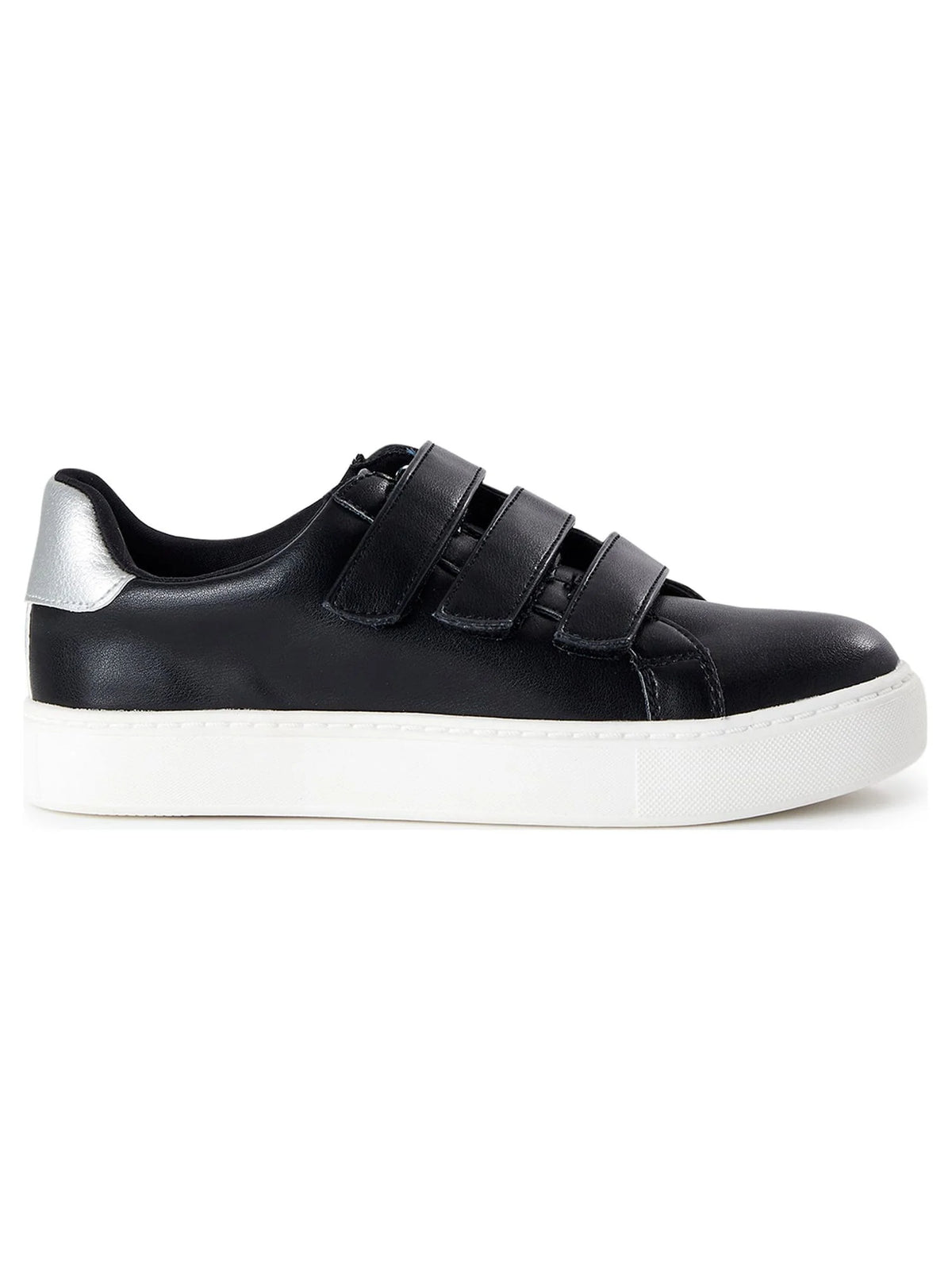 Women's Three Strap Velcro Fashion Sneaker W49311