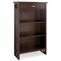 3 Shelf Bookcase with Drawer Storage, Chocolate Oak R809827