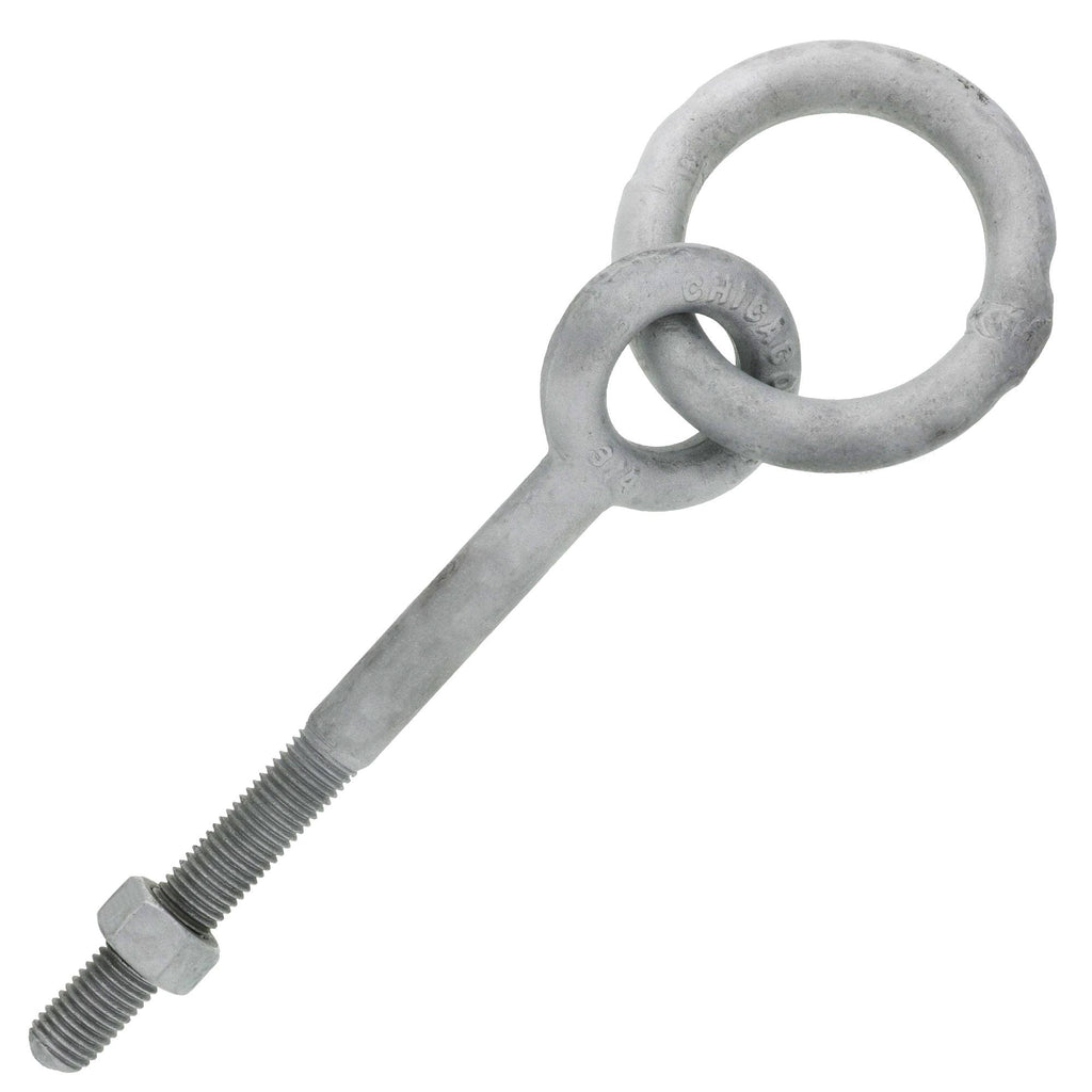 3/4 x 8 Hot Dip Galvanized Regular Ring Eyebolt C609