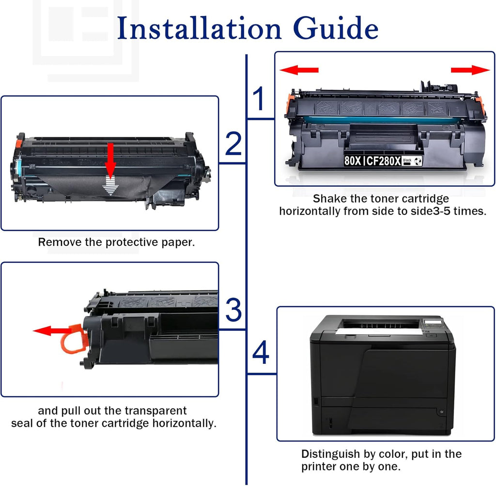 Compatible Toner Cartridge 80X 5 Pack Black K12231