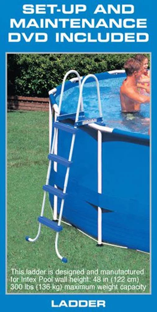 18ft x 48in Round Metal Frame Above Ground Swimming Pool Set R809400