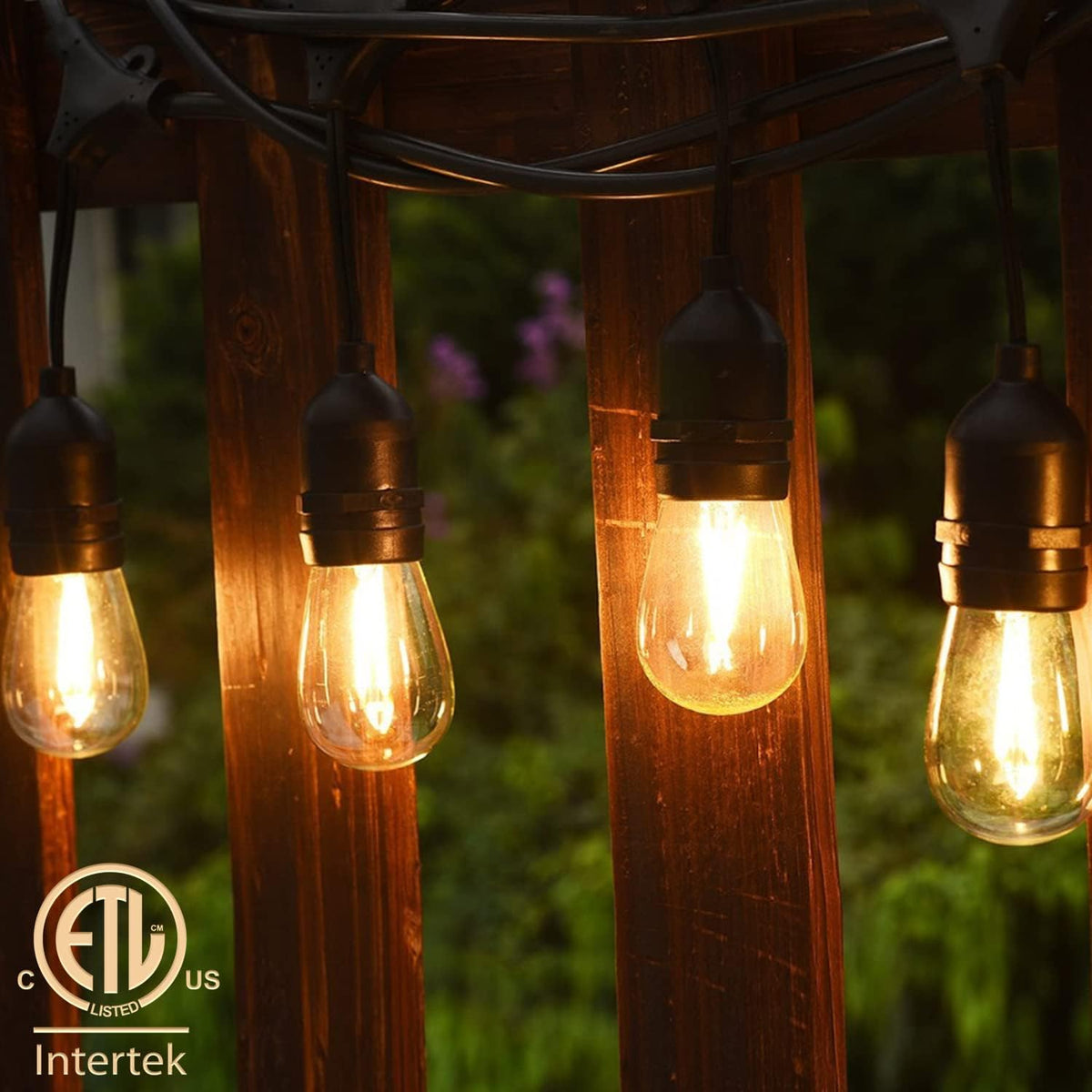 2-Pack 48FT Waterproof Outdoor String Lights A459149