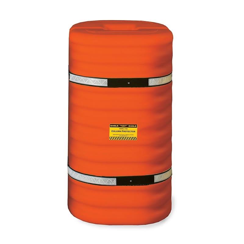 12x22 Column Protector, Orange with Reflective Bands U591